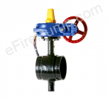 Aleum 8” Butterfly Valve w/ Open Tamper, Grooved