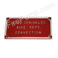 Rectangular "Auto Sprinkler Fire Dept. Connection" FDC Sign