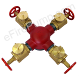 6" Exposed 2, 3 & 4-outlet Flanged Fire Pump Test Header Connection