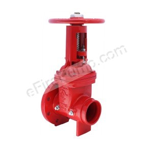 Aleum 8” OS&Y Valve, Flanged x Grooved