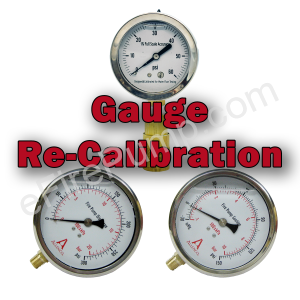 Annual Re-Certification of Calibrated Liquid Filled Gauges