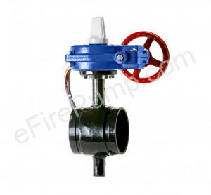 Aleum 3" Butterfly Valve w/ Closed Tamper, Grooved