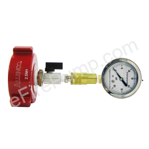 Allenco 2-1/2" Hydrant Test Cap w/ Gauge