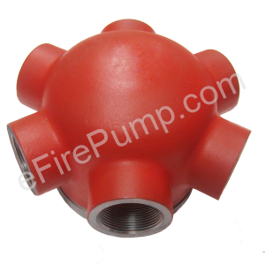 8" Grooved 4 or 6 Outlet Fire Pump Test Header Connection