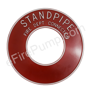 4" Round "Standpipe" Plate/Sign- Aluminum