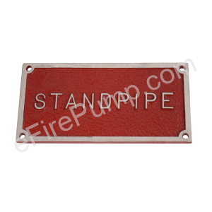 Rectangular "Standpipe" Fire Dept. Connection FDC Sign